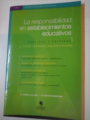 La Responsabilidad En Establecimientos Educativos - L234 