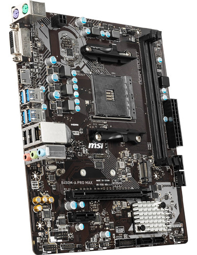 Motherboard Msi B450m-a Pro Max Ryzen Socket Am4 Ddr4