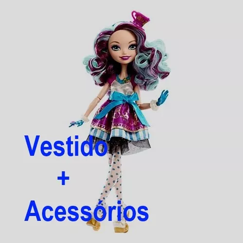 Ever After High Boneca Princesas Valentes - Madeline Hatter Dvj19 - MP  Brinquedos