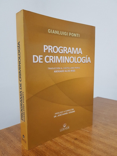 Programa De Criminologia - Ponti, Gianluigi