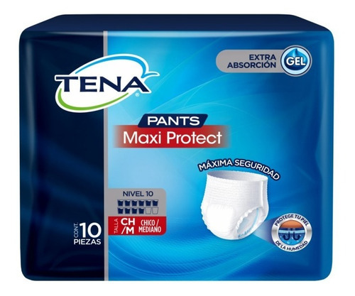 Tena Pants Maxi Protect Mediano 6 Paquetes De 10 Piezas C/u Talla Mediano