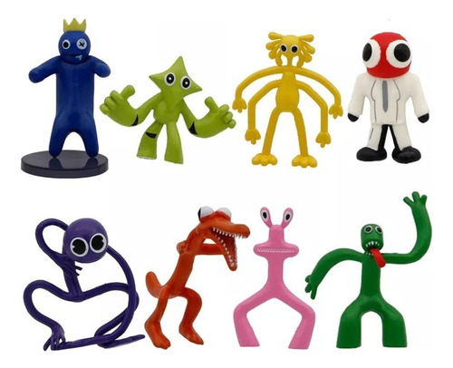 8pcs/set Rainbow Friends Roblox Acción Figura Modelo Juguete