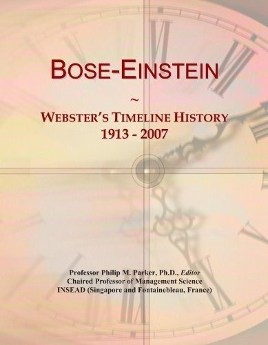 Historial De Linea De Tiempo De Boseeinstein Websters 