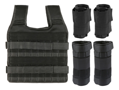 // Chaleco Ajustable De 15/35 Kg Y Pesas Para Entrenamiento
