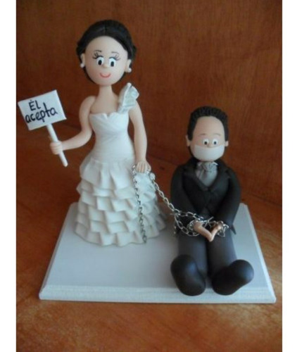 Novios De Cerámica En Frio Para Tortas