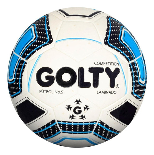 Balon Futbol Competencia Golty On N.5 Color Blanco