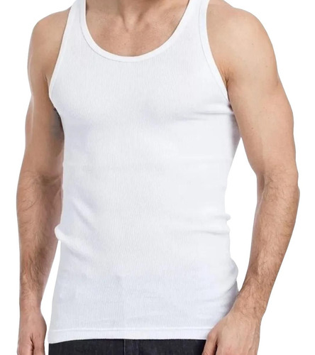 Camiseta De Hombre Musculosa Morley Eyelit Algodon Natural