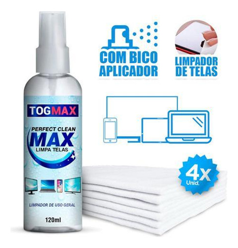 Limpa Telas Start 120ml + Pano Microfibra Produto Eficiente