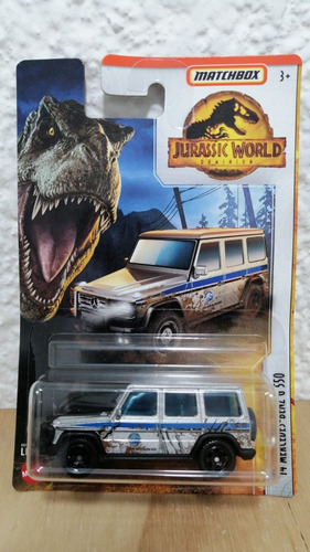 Matchbox Jurassic World, Mercedes Benz G550, Escala 1:64.