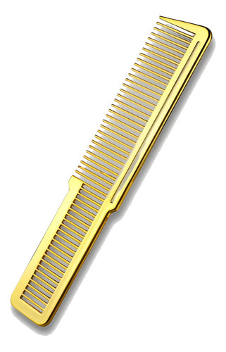 Peine de corte profesional Comb Clipper para barba, barbero, color dorado