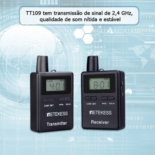 Sistema De Guía Turístico De Largo Alcance Tt109 Retekess 1x