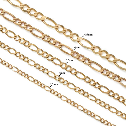 Imagen 2 de 6 de Pulsera Hombre Oro 10k Tejido 3x1