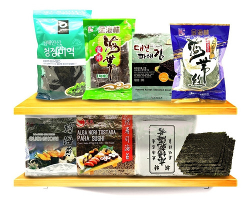 Algas Kombu En Tiras X 500 Gr Algas Marinas Comestibles