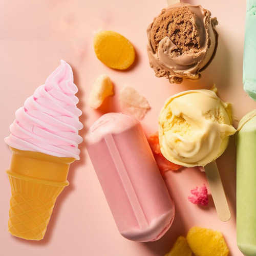 Modelo De Helado Artificial: 4 Piezas De Simulación De...