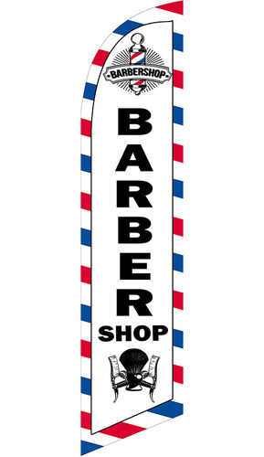 Bandera Publicitaria 2.5 Mts Barber Shop # 81