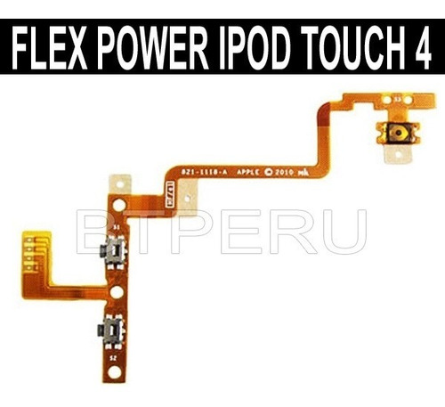 Flex Cable Boton Power Encendido + Volumen iPod Touch 4 4g