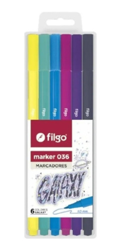 Marcadores Filgo Marker 036 Estuche Edición Galaxy X 6