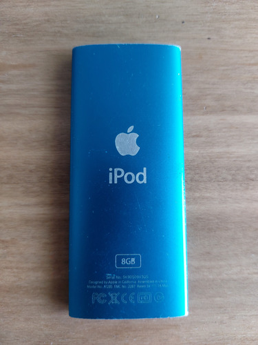 Ipod Nano 8gb De Primera Mano, Sin Cargador Azul (Usado)