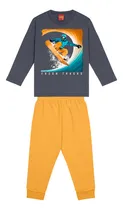 Comprar Conjunto Infantil De Frio Kyly Menino Blusa+ Calça Snowboard