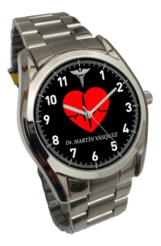 Reloj  Mod. Cardiólogo  Personalizado (acero) 