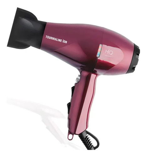 Secador de cabelo MQ Professional Tourmaline Ion vinho 127V