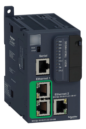 Cpu M251 2x Ethernet Schneider Tm251mese