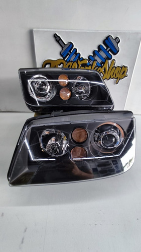 Faros Vw Jetta A4 Mk4 Tipo R Line Black Euro Style Par