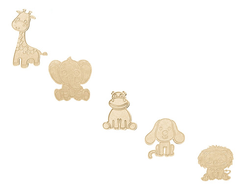 10 Figuras Para Pintar De 15*10cm Mdf Regalo Didactico