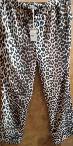 Pantalón Nuevo A Estrenar, Animal Print. En Seda Talle M.