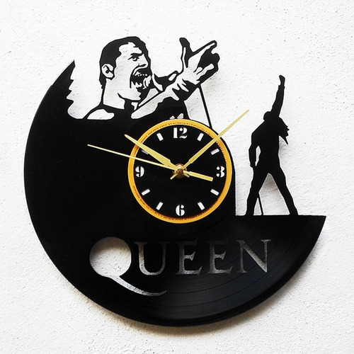 Reloj De Disco Vinilo Vinil Acetato Lp Queen Freddie Mercury