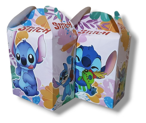 Stitch Pack 40 Cajas Dulceras Para Cumpleaños.