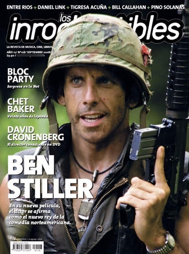 Revista Los Inrockuptibles 128. Septiembre 2008. Ben Stiller