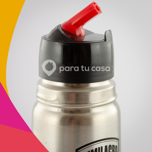 Imagen 4 de 10 de Termo Acero Inoxidable Bala Lumilagro 1.00 Lts. Luminox