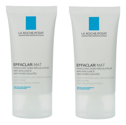 Crema Matificante La Roche-posay Effaclar Mat La Roche-Posay día/noche para piel grasa de 40mL/40g 18+ años- pack x 2 unidades