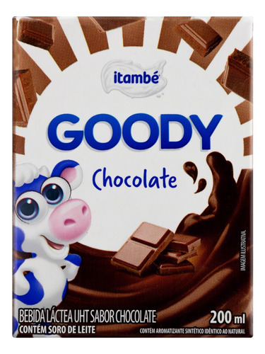 Bebida Láctea UHT Chocolate Itambé Goody Caixa 200ml