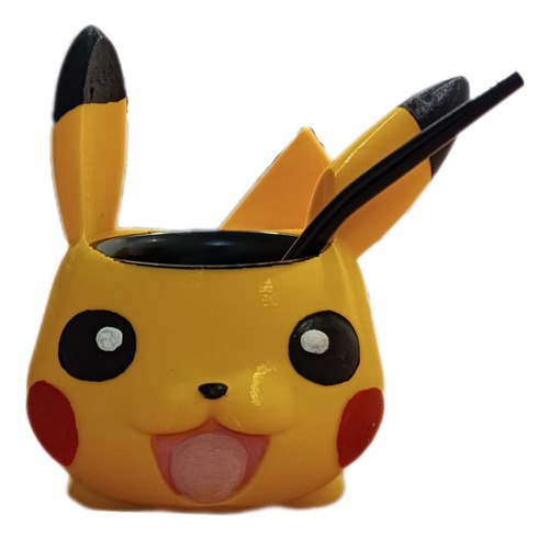 Mate Pokemon Impresion 3d Con Bombilla De Regalo