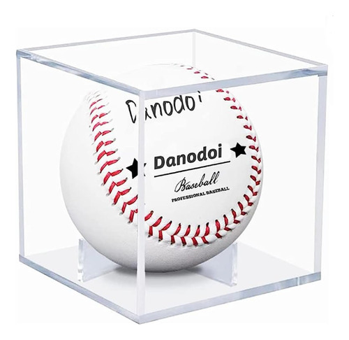 Danodoi Vitrina De Beisbol Con Proteccion Uv, Acrilico Trans