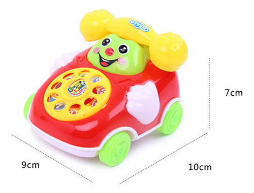 1 Pieza De Teléfono Con Cable De Simulación Para Niños, Jugu