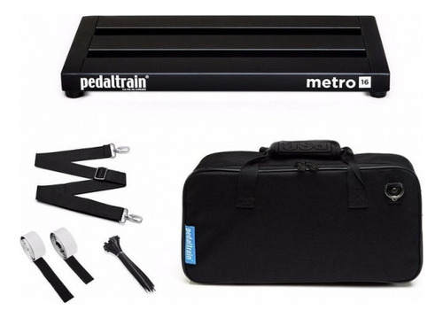 Pedalboard Pedaltrain Pt-m16-sc + Bolso Funda Color Negro