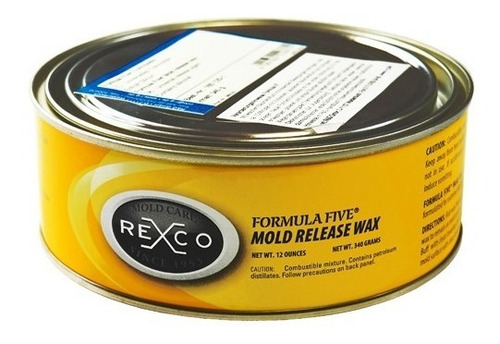 Cera Desmoldante Rexco Usa - 340gr - Lo Mejor Para Su Matriz