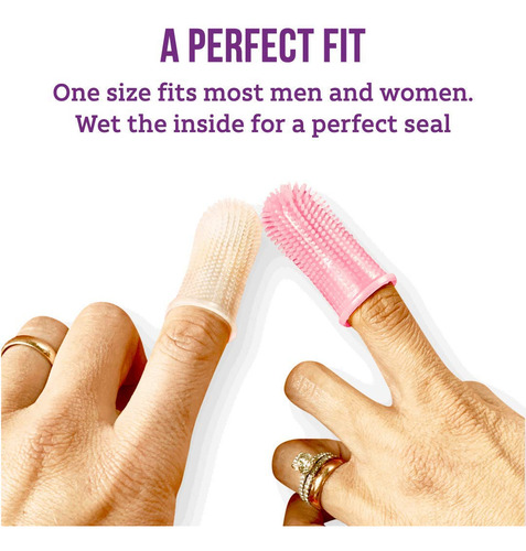 360º Finger Toothbrush And Teether - For Babies Or Adults- S