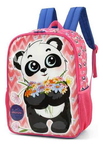 Mochila Costas Infantil Panda Up4you Petit - Rosa