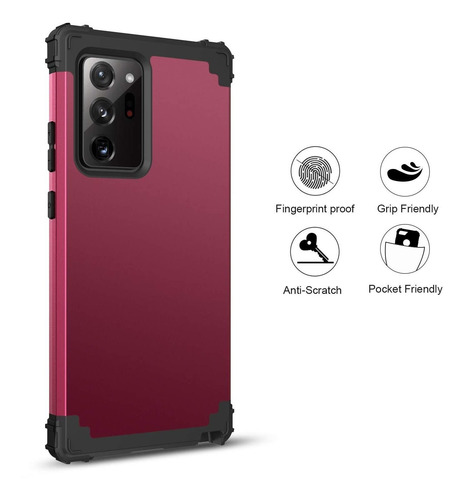 Bentoben Samsung Galaxy Note 20 Ultra Case 5g, 3 En 1 Hea...