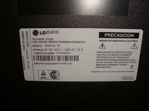 Tv Led Smart LG 42 Pantalla Rota Para Reparar O Repuestos