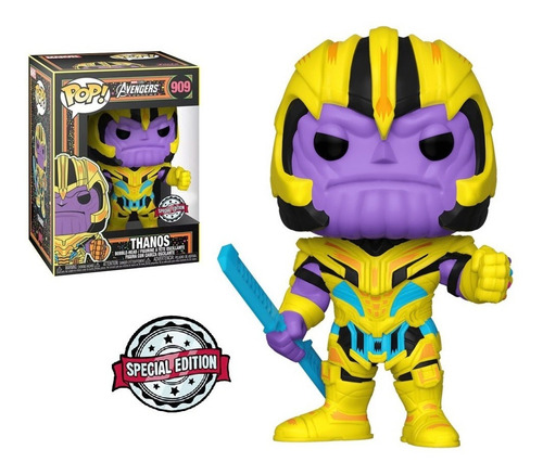 Funko Pop Marvel Black Light Avengers Endgame Thanos 909