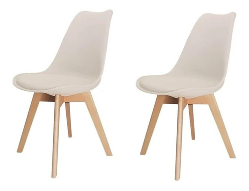 Imagem 1 de 2 de 2 Cadeira Saarinen Leda Sked Lena Base Wood Design Fendi