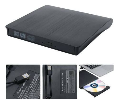 Grabadora Dvd, Lector De Cd Externo Usb 3.0+ Type C Quemador