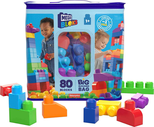 Mega Bloks, Bloques De Construcción De Plástico, Gran Bolsa 