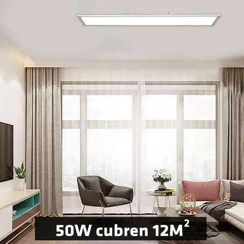 Panel Led 120x30 Cm Plafon 50w Techo Bc Iluminacion Milenium