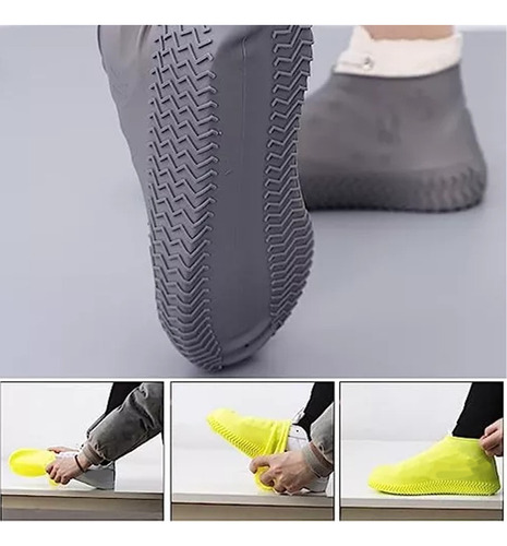 De Cubrezapatos Silicona Impermeable Lluvia+chubasquero